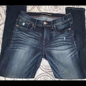 Mid Rise Cropped Legging Jeans